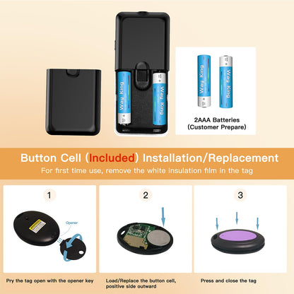 Key Finder - 130ft Working Range Wireless Item Tracker