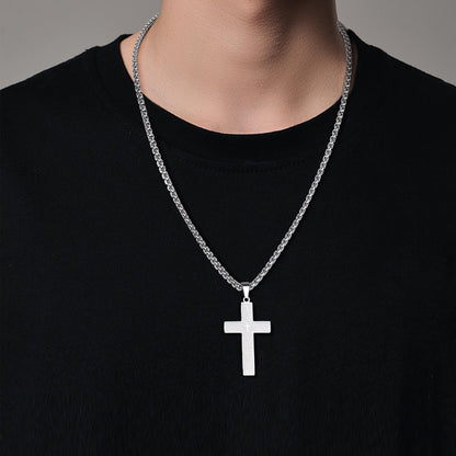 🙏"Lord's Prayer" Necklace with Scribbled Cross🕊️