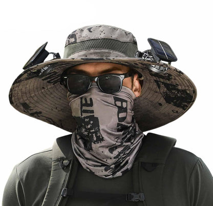 ❄️New Upgraded Spray Fan⚡2025 New Ultra-Light Solar Air Conditioner Fan Sun Hat🌞