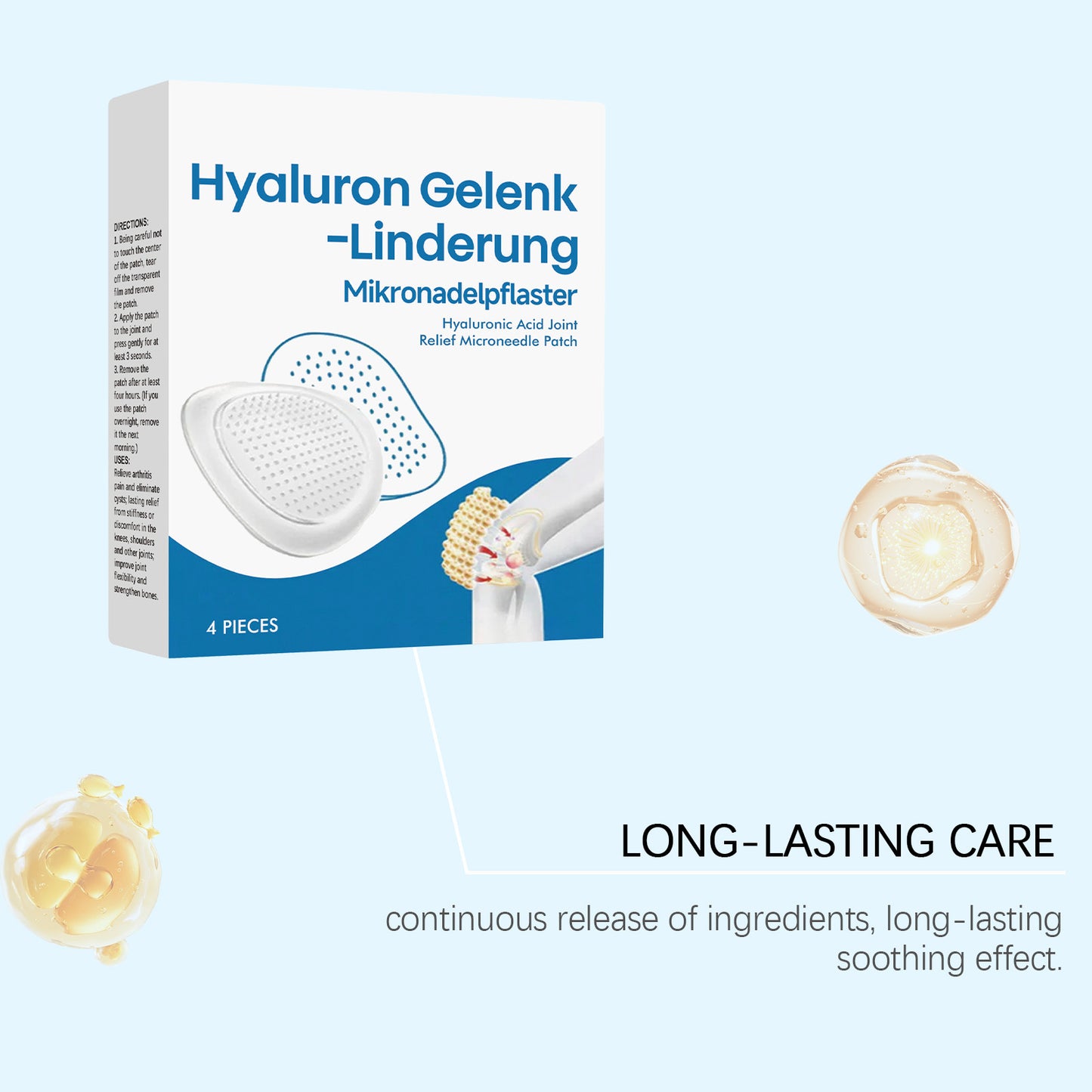 Hyaluronic Joint Relief Microneedle Patch