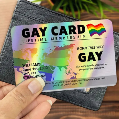 Gay Card, Lifetime Membership - Gift For You