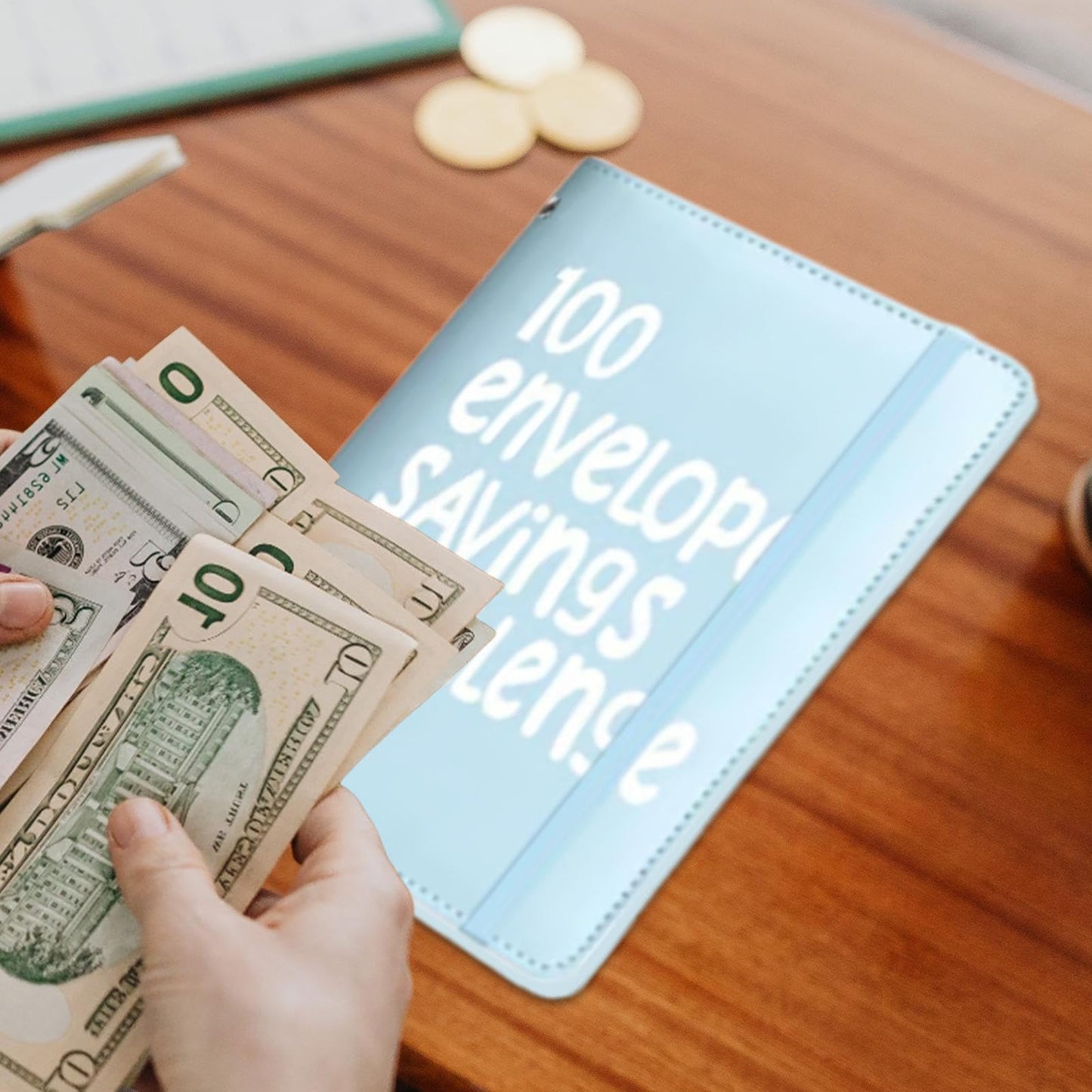 100 Days Money Saving Challenge Coin Envelope Book💵