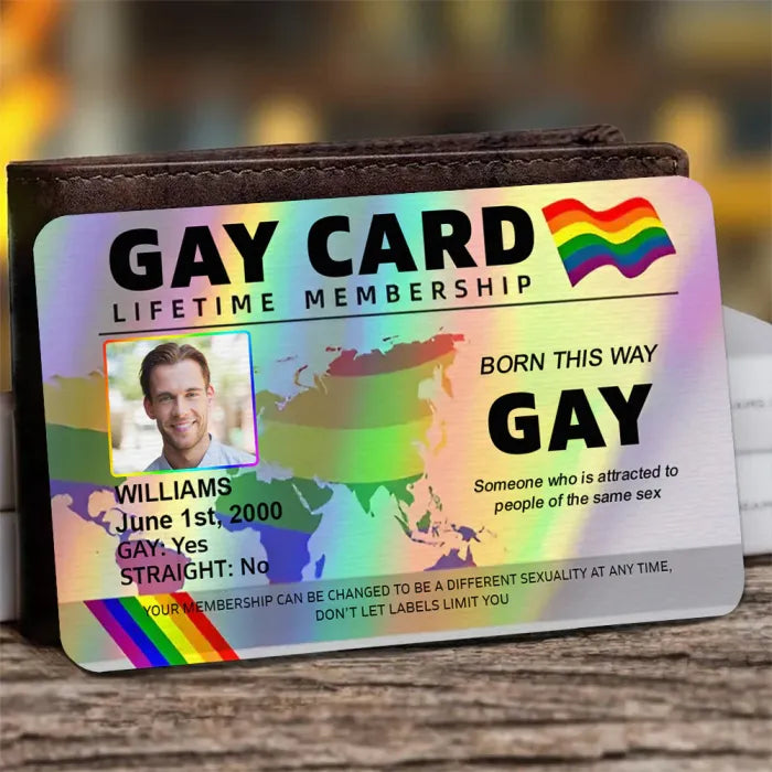 Gay Card, Lifetime Membership - Gift For You