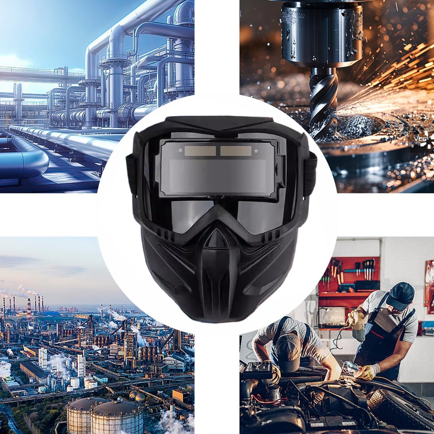 ⚡Auto-darkening Welding Helmet for Eye Safety✨