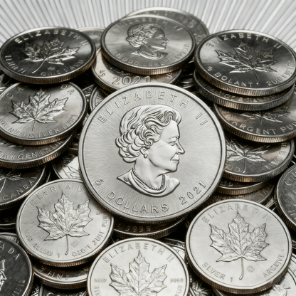 Canada Maple Leaf -1 Troy Ounce .9999 silver Coin(Random year)