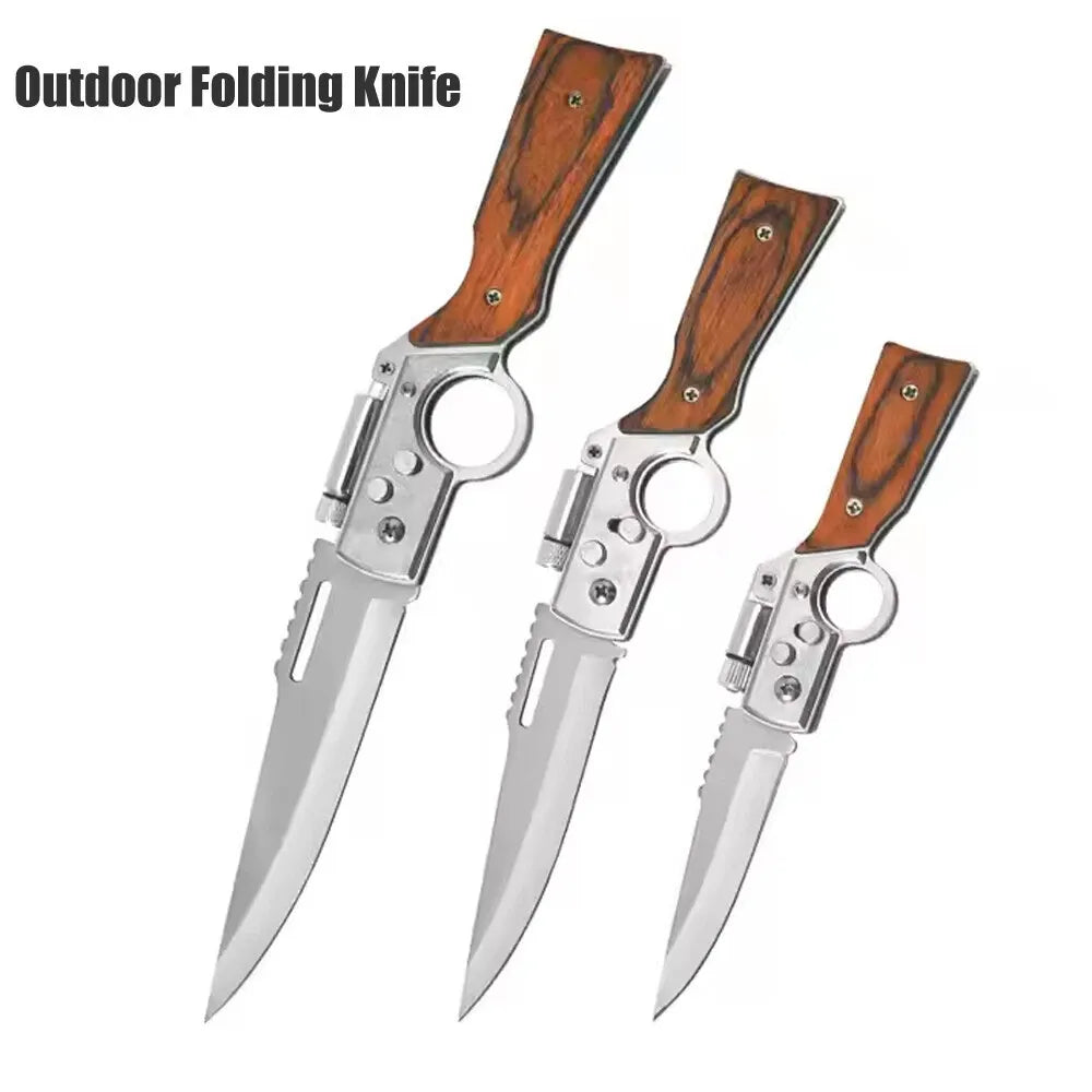 Multifunctional Outdoor Folding Knife with LED Light