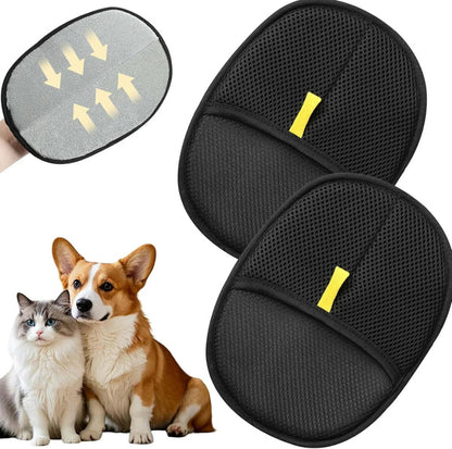 🧤✨ Reusable Electrostatic Pet Hair Removal Gloves – Double-Sided Grooming Mitt for Cats 🐶💖