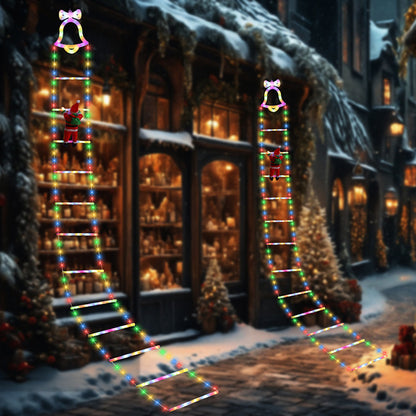Christmas Santa Climbing Stairs Light, 8 Flashing Modes