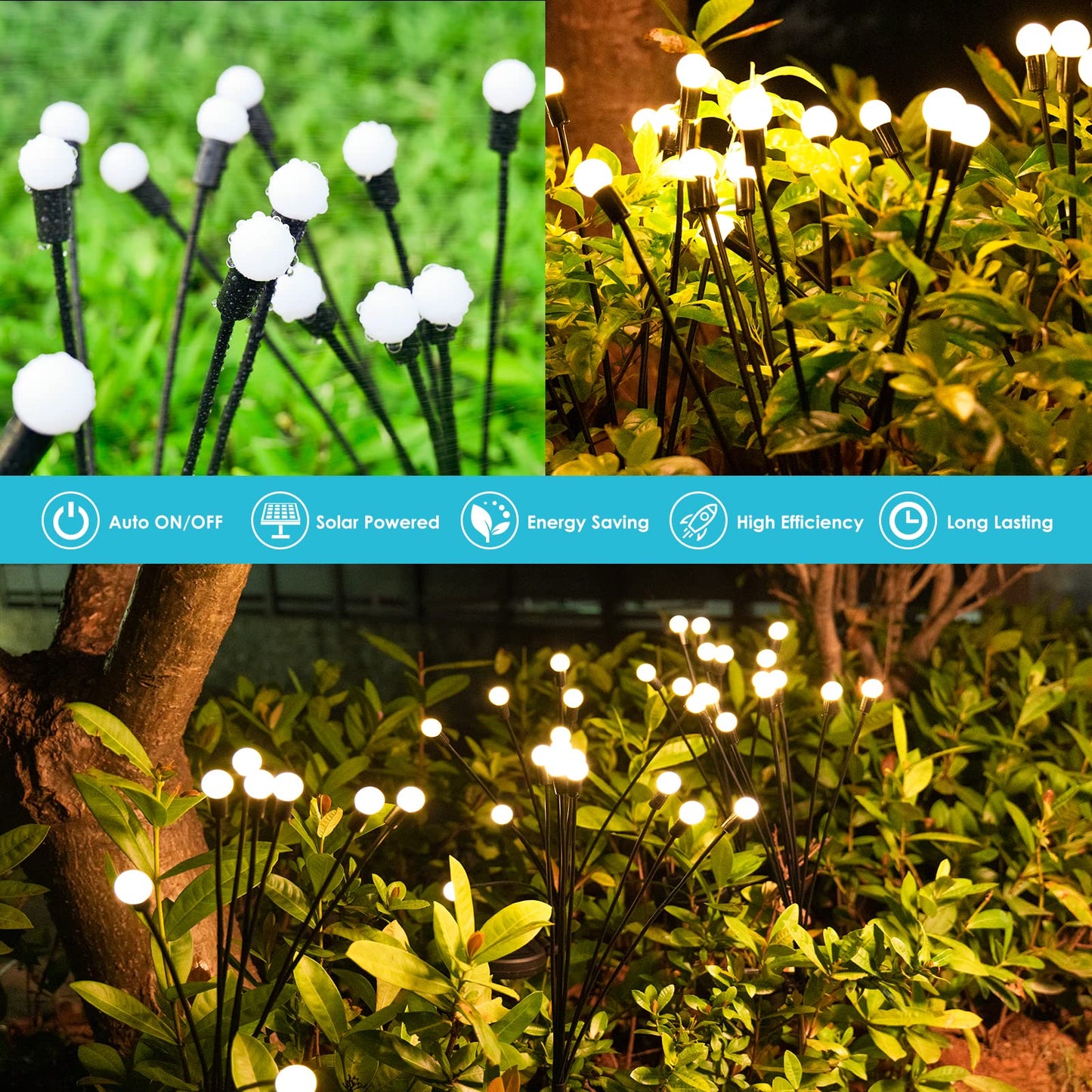 🔥Last Day 48% OFF-Solar Powered Firefly Garden Light