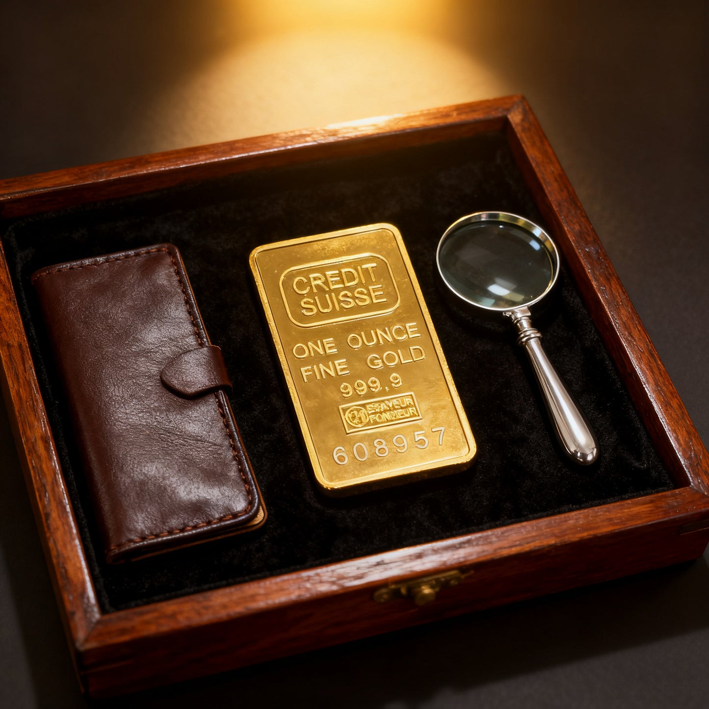 1 Oz Credit Suisse Gold Bar .Unique Serial Number