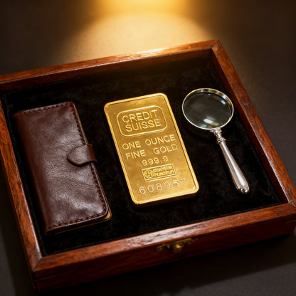 1 Oz Credit Suisse Gold Bar .Unique Serial Number