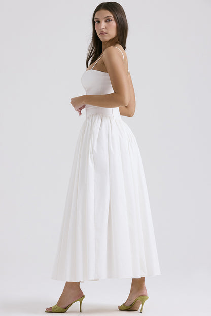 Elegant Strapless Floral Dress👗