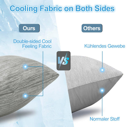 🔥LAST DAY 49% OFF - ❄️Cooling Pillow Cases for Spring Hot Sleepers Q-Max 0.5 Breathable Soft Pillowcase for Relaxation Soothing