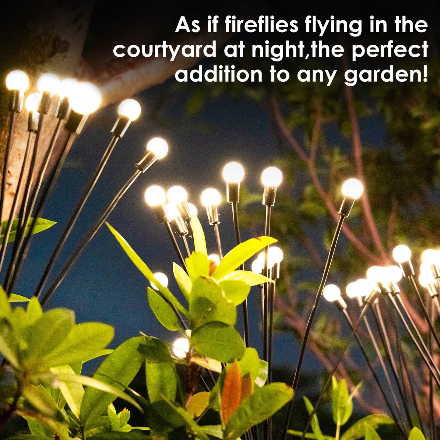 🔥Last Day 48% OFF-Solar Powered Firefly Garden Light