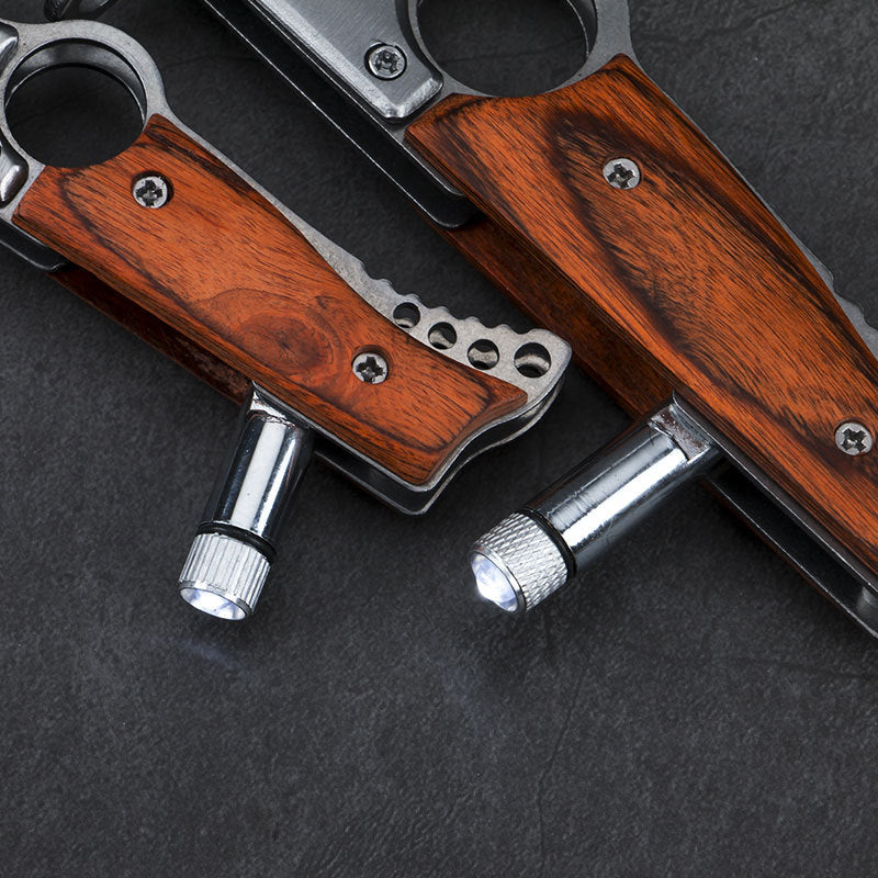 Multifunctional Outdoor Folding Knife with LED Light