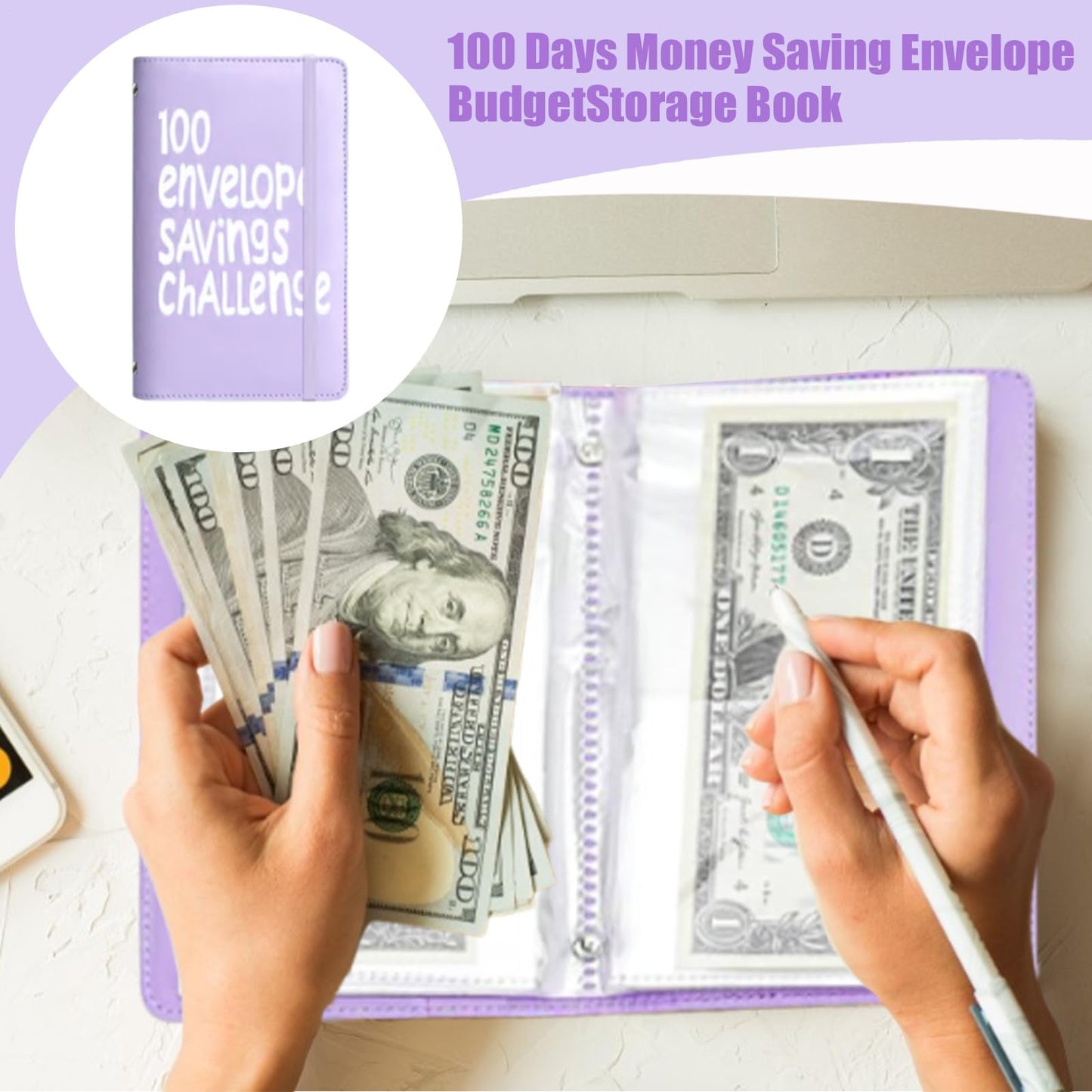 100 Days Money Saving Challenge Coin Envelope Book💵