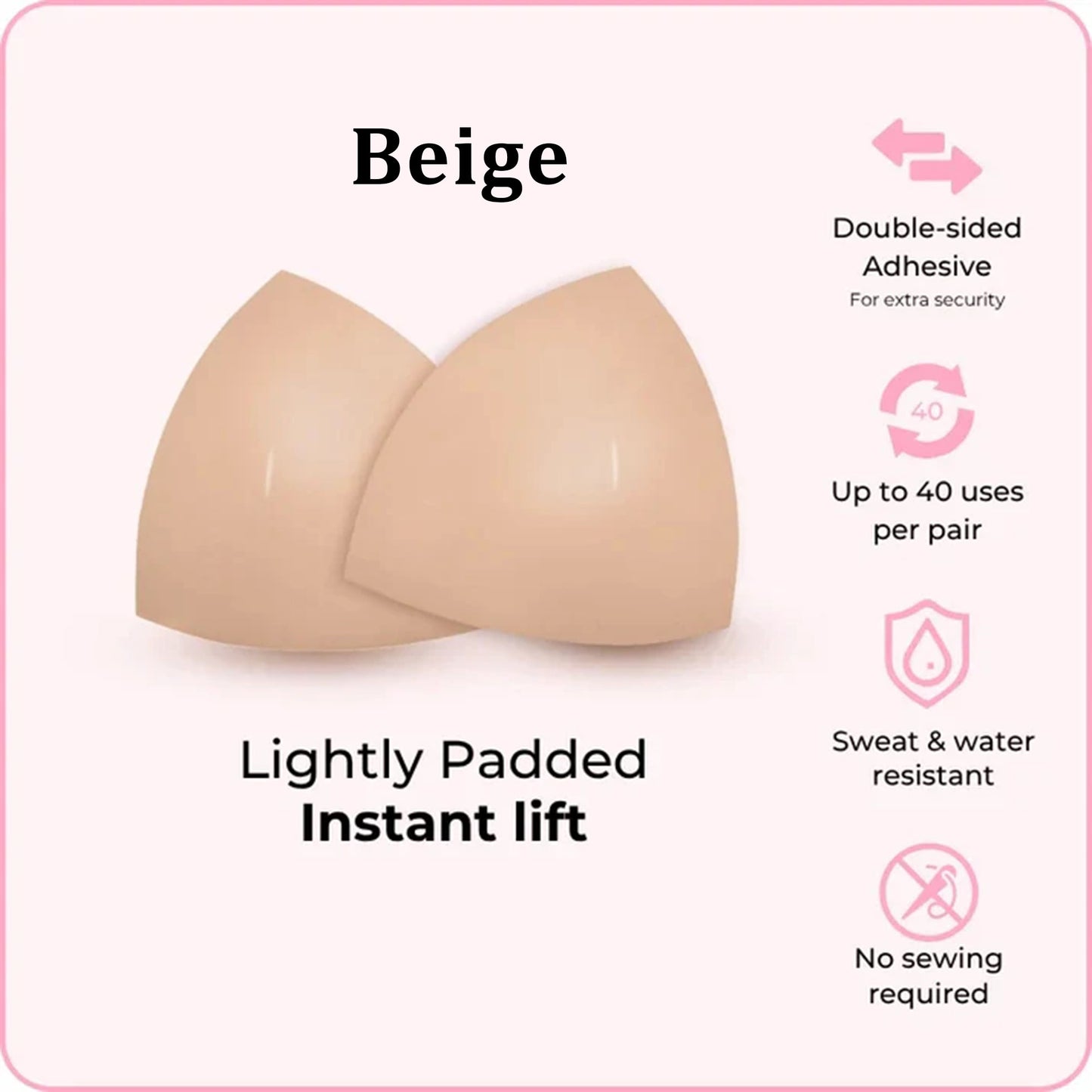 Double-Sided Adhesive Invisible Lift Inserts