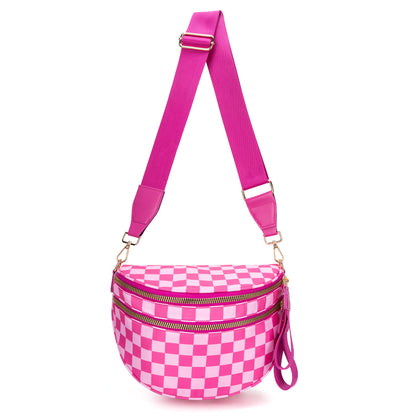 Checkered Bum Bag Crossbody