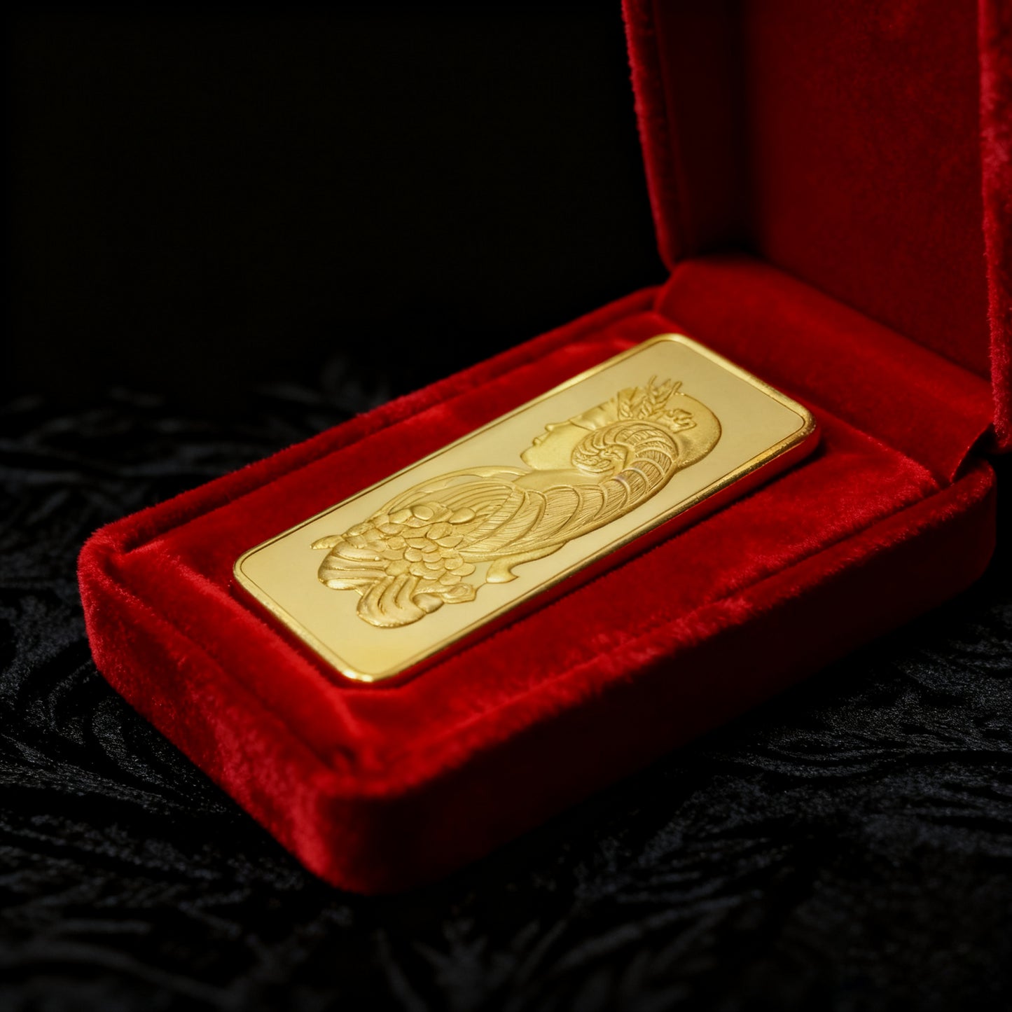 Suisse Queen Fortuna Gold Bar 24KT- 1 OUNCE