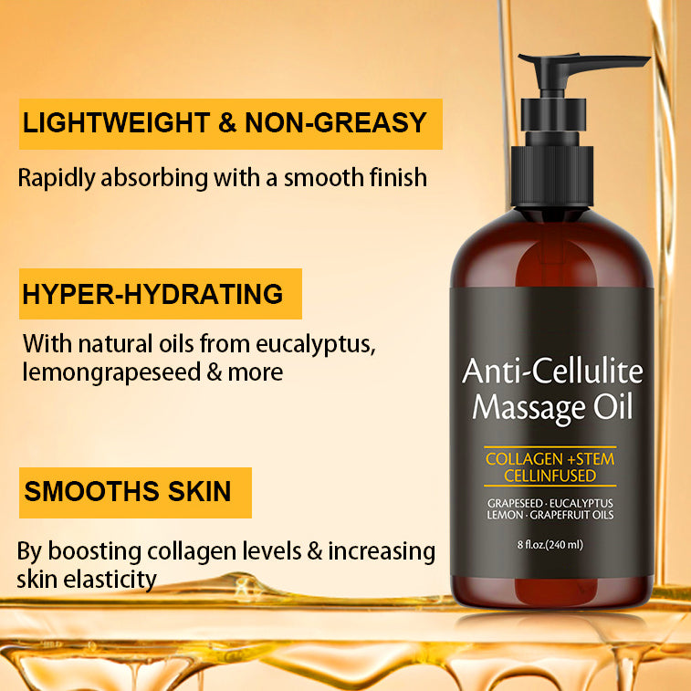 🎉Last Day -🏆️3 in 1 Anti-Cellulite Massage Oil for Firmer Skin👧🏻🦵🏻