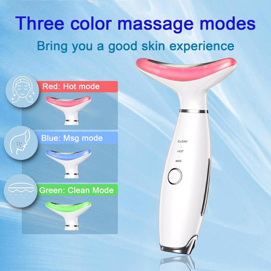 3 Color LED Face and Neck Therapy Massager