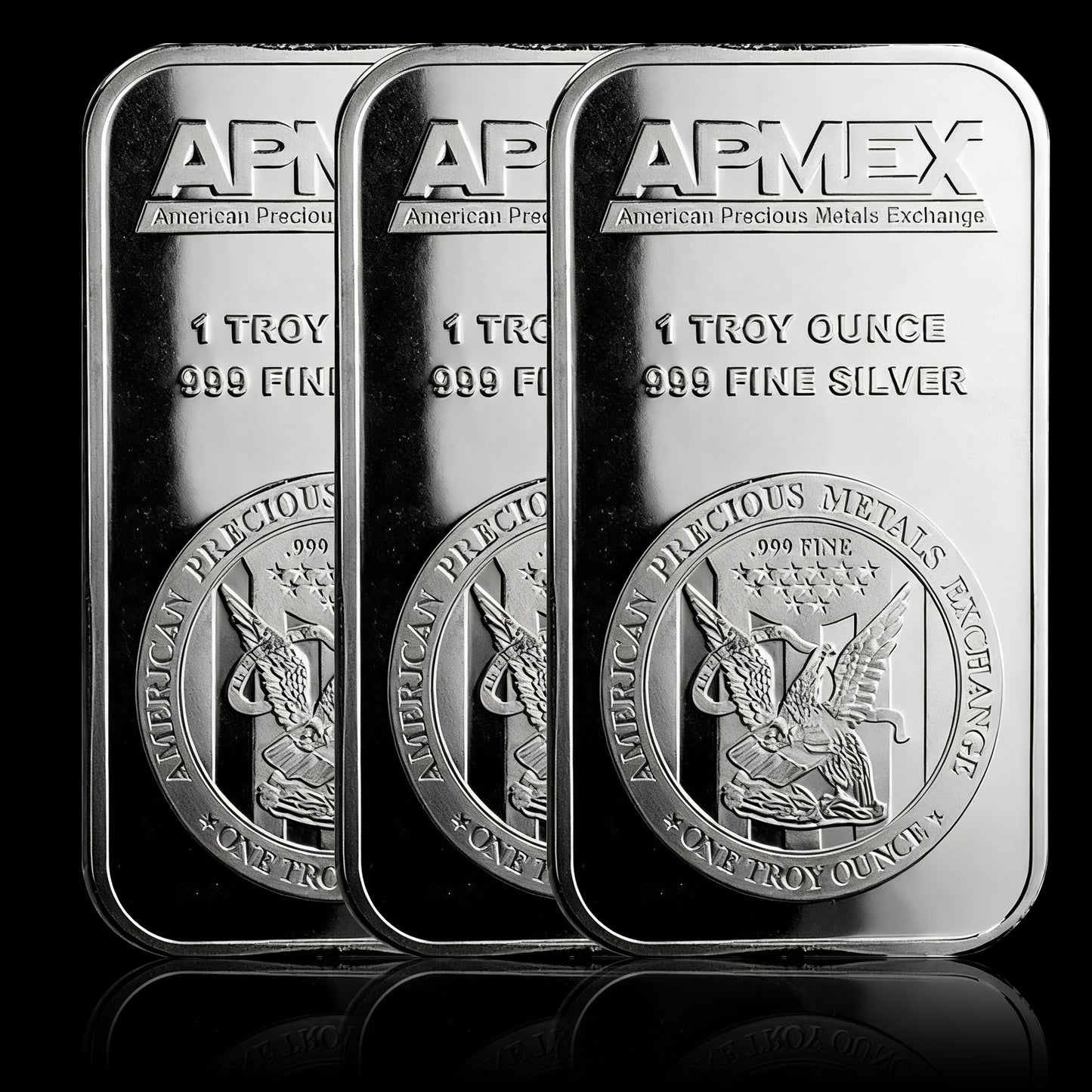 1 oz Silver Bar - 999 Fine Pure APMEX