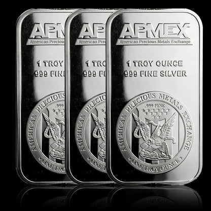 1 oz Silver Bar - 999 Fine Pure APMEX