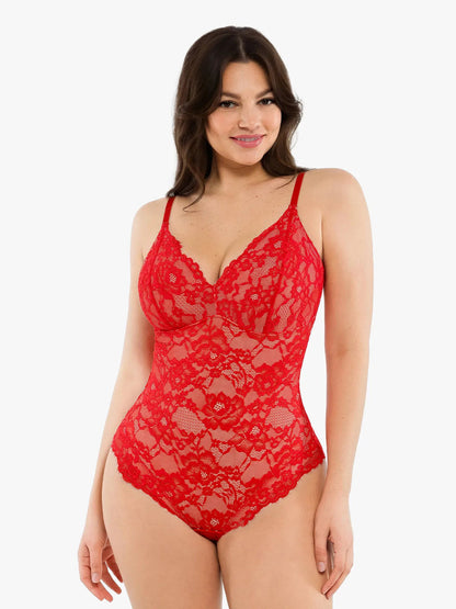 🔥Summer Promotion 49% OFF - Slimming with V-neck Lace Body-shaping Garment👙
