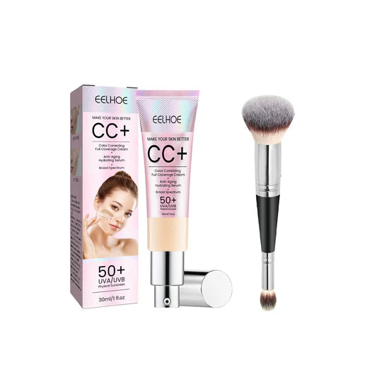 🔥Last Day Discount 49% Off - CC+ Cream Illumination SPF50 w/ Luxe Brush Makeup