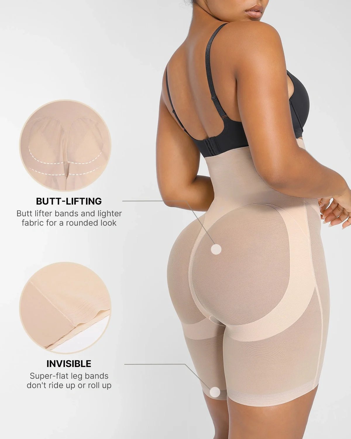 Mesh Smooth Butt-Lifting Shorts ✨