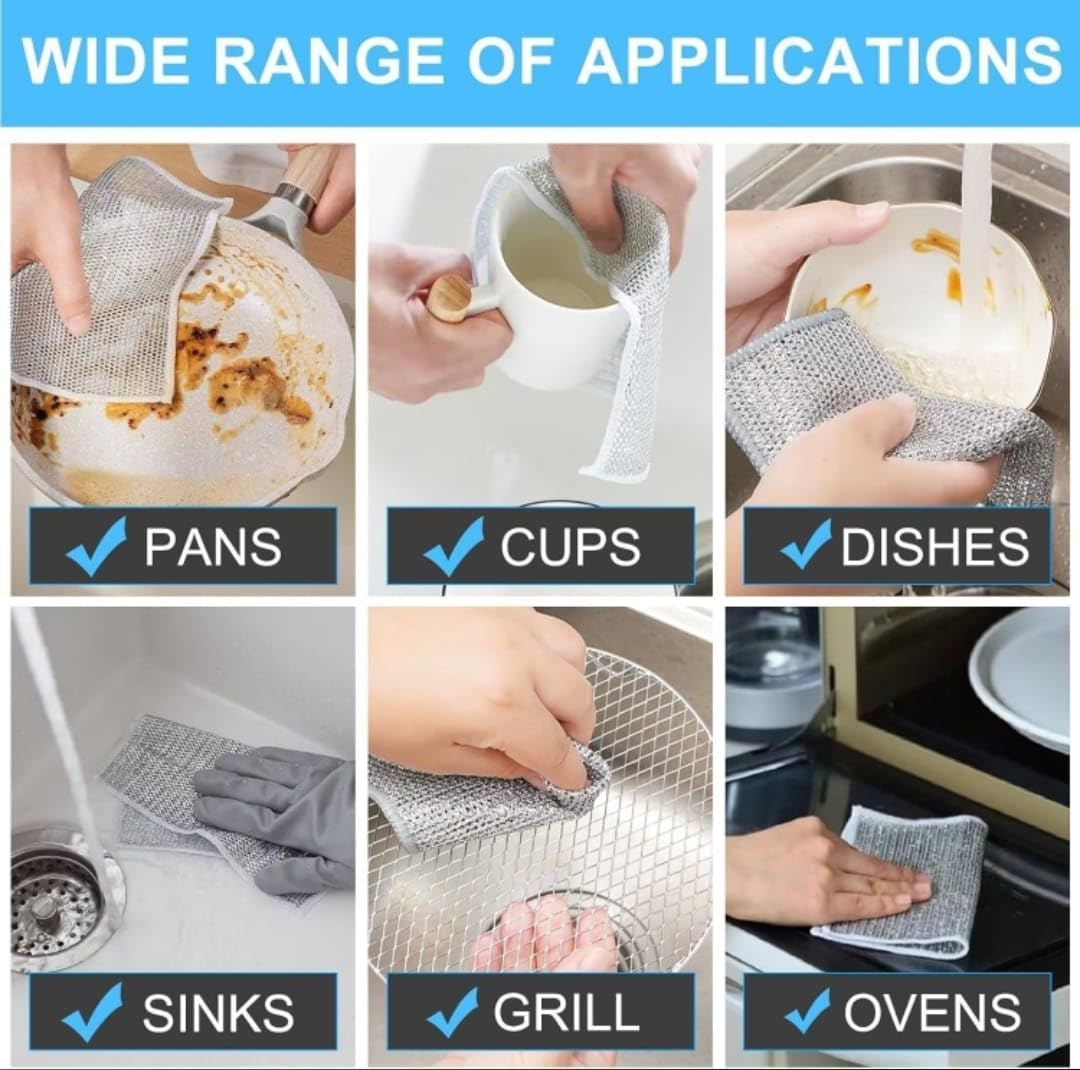 🥳10PCS Multipurpose Wire Dishwashing Rags
