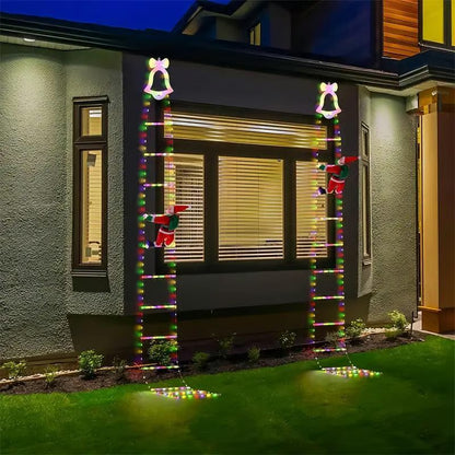 Christmas Santa Climbing Stairs Light, 8 Flashing Modes