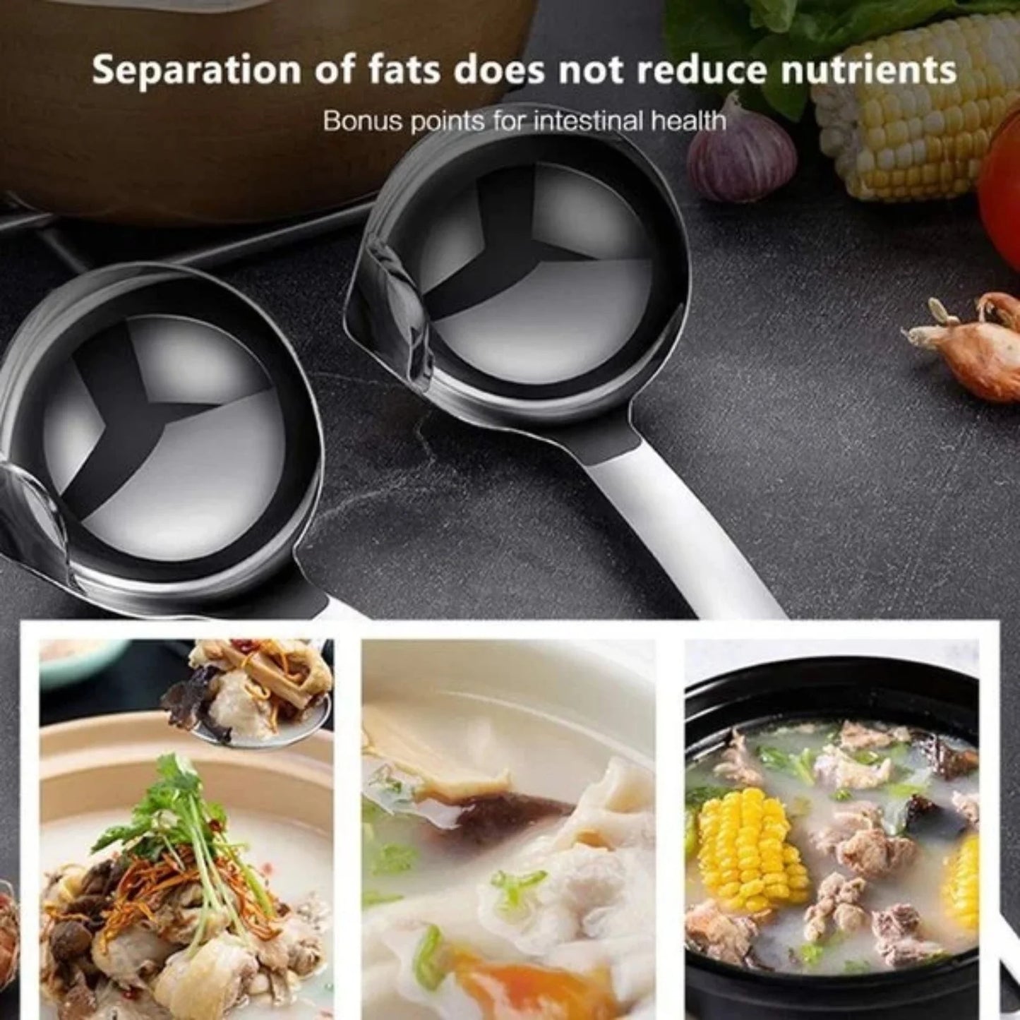 🎁Great Gifts - 49% off🎁🥄Cooking Oil Filter Spoon-Enjoy Clear Soup Without The Grease