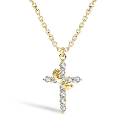 Crown Cross Necklace