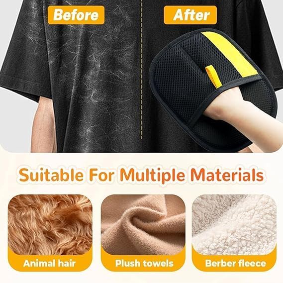 🧤✨ Reusable Electrostatic Pet Hair Removal Gloves – Double-Sided Grooming Mitt for Cats 🐶💖