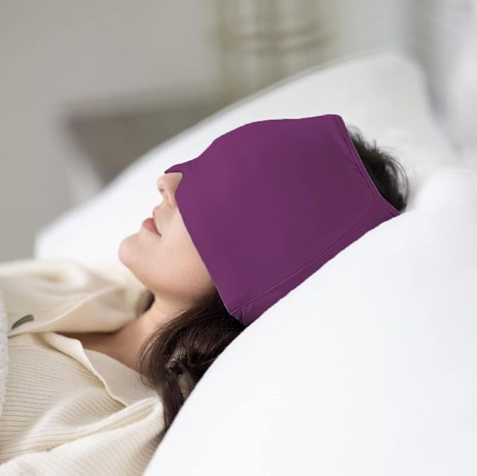 🔥🧊Migraine Relief Cap – ✨Hot & Cold Gel Therapy for Headache & Sinus Pain🎉