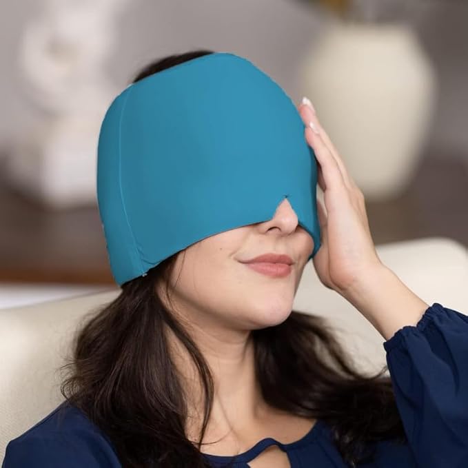 🔥🧊Migraine Relief Cap – ✨Hot & Cold Gel Therapy for Headache & Sinus Pain🎉
