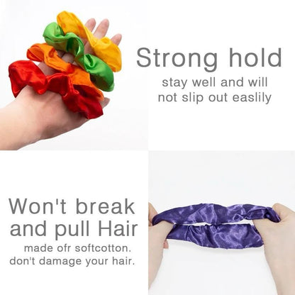 Silk Feeling Scrunchies Hairbands Hair Ties