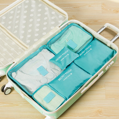 6 Piece Travel Luggage Storage Bag Set