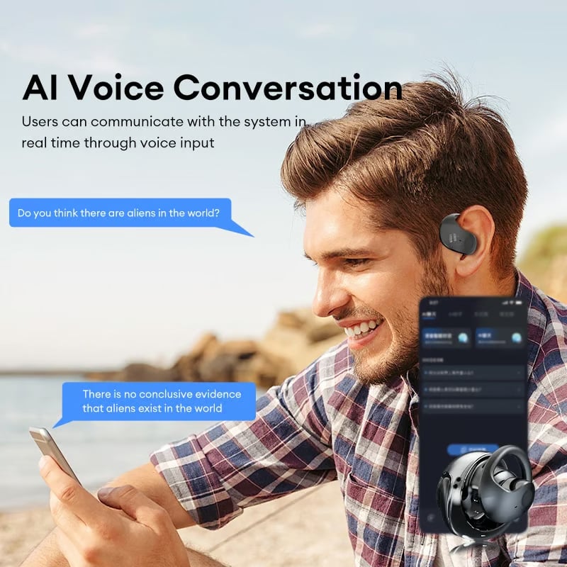 🏆#1 Best Seller ⚡⏰AI Translation Wireless OWS Bluetooth5.4 Earphones 🎧(Fit iOS & Android)