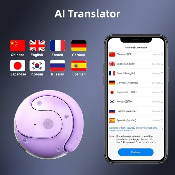 🏆#1 Best Seller ⚡⏰AI Translation Wireless OWS Bluetooth5.4 Earphones 🎧(Fit iOS & Android)