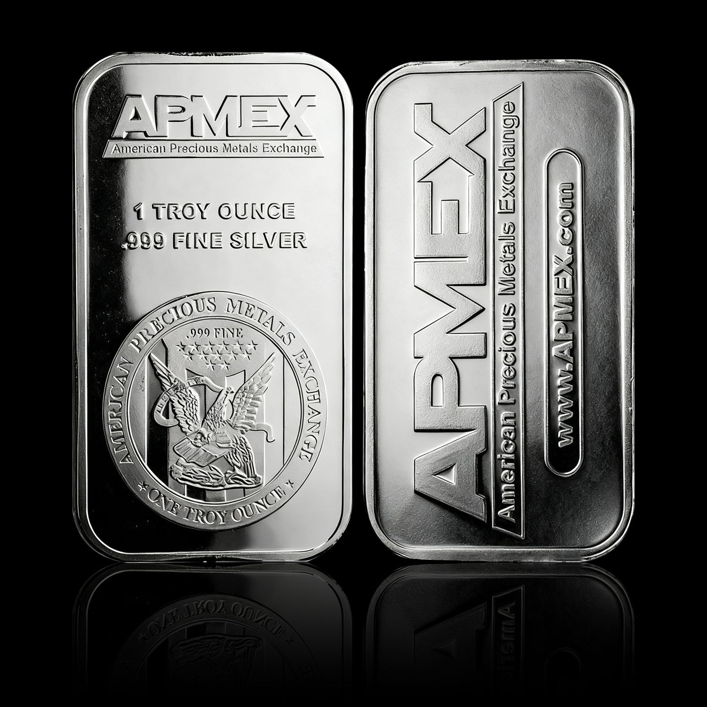 1 oz Silver Bar - 999 Fine Pure APMEX