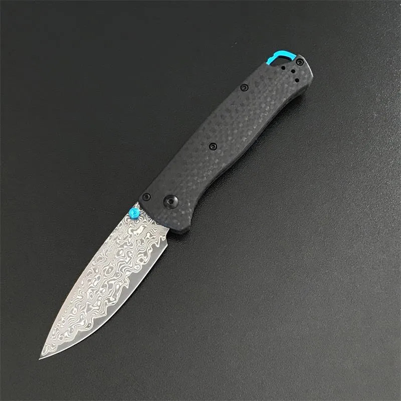 小浪BM535c Vg10 Damascus Blade Carobon Fiber Handle Pocket Knife