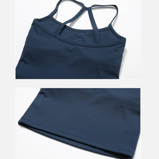 Two Pieces Women's Solid Backless Tracksuit Set