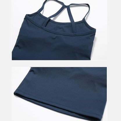 Two Pieces Women's Solid Backless Tracksuit Set