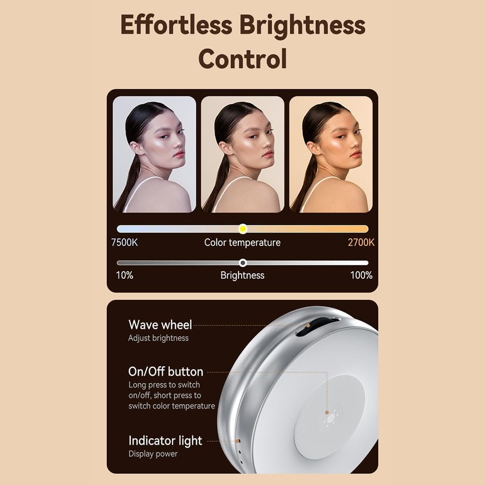 Foldable Magnetic Beauty Light for Phones