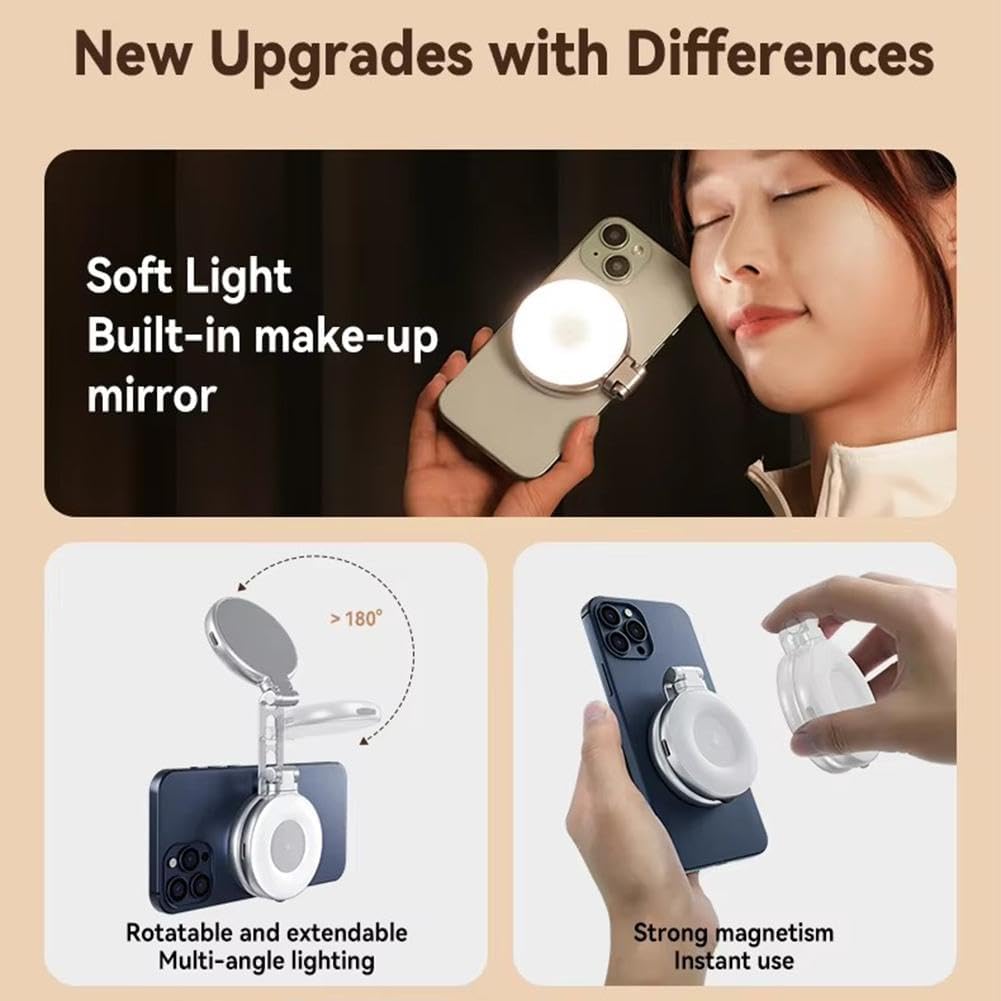 Foldable Magnetic Beauty Light for Phones