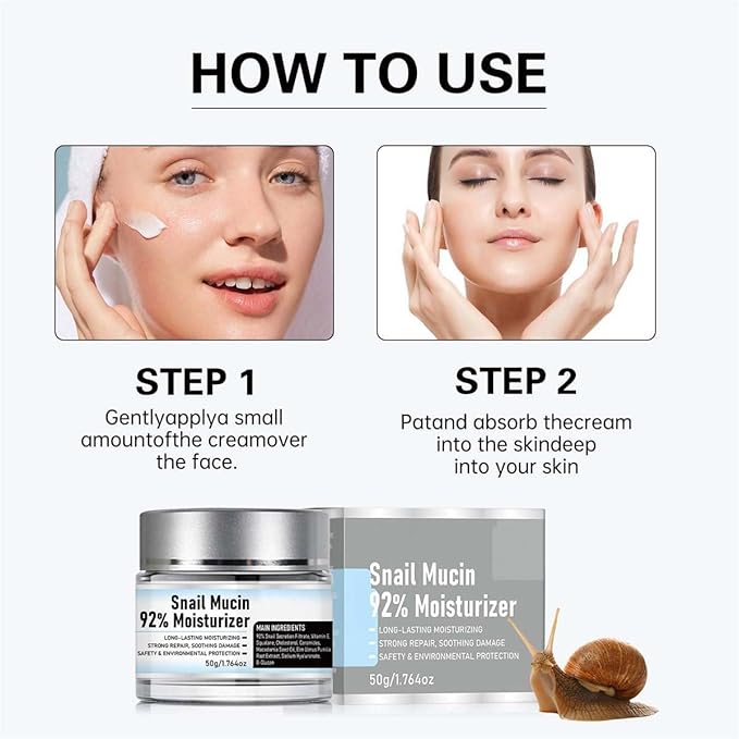 💥Daily Sales of 4000+🔥2025 Hot Sale 🐌Snail Mucin Moisturizer Daily Face Gel Cream