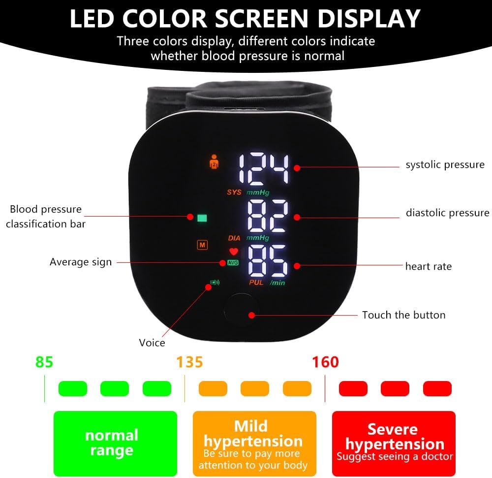 Digital Wrist Blood Pressure Monitor