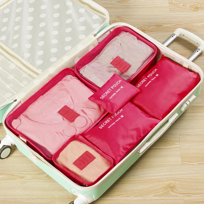 6 Piece Travel Luggage Storage Bag Set